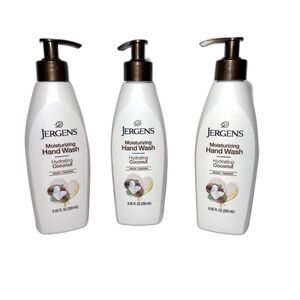 JERGENS Hydrating Coconut Moisturizing HAND WASH 8.45 FL OZ NEW 3-Pack